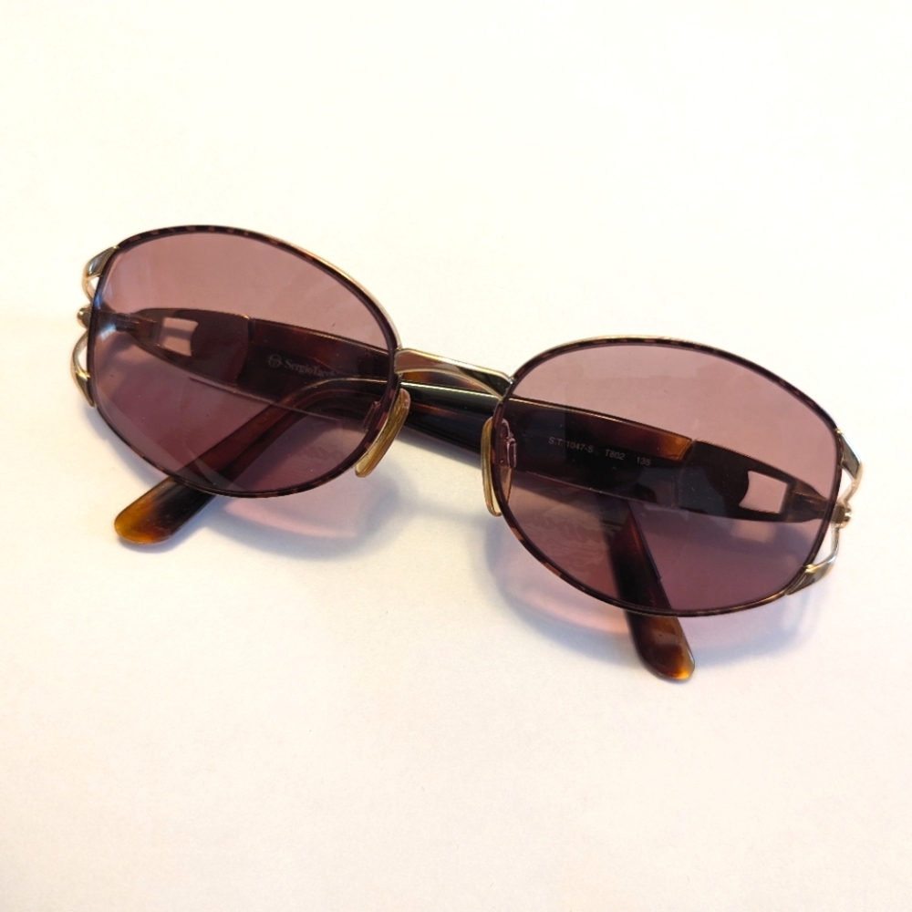 Vintage Sergio Tacchini metal sunglasses *FRAMES ONLY* with case